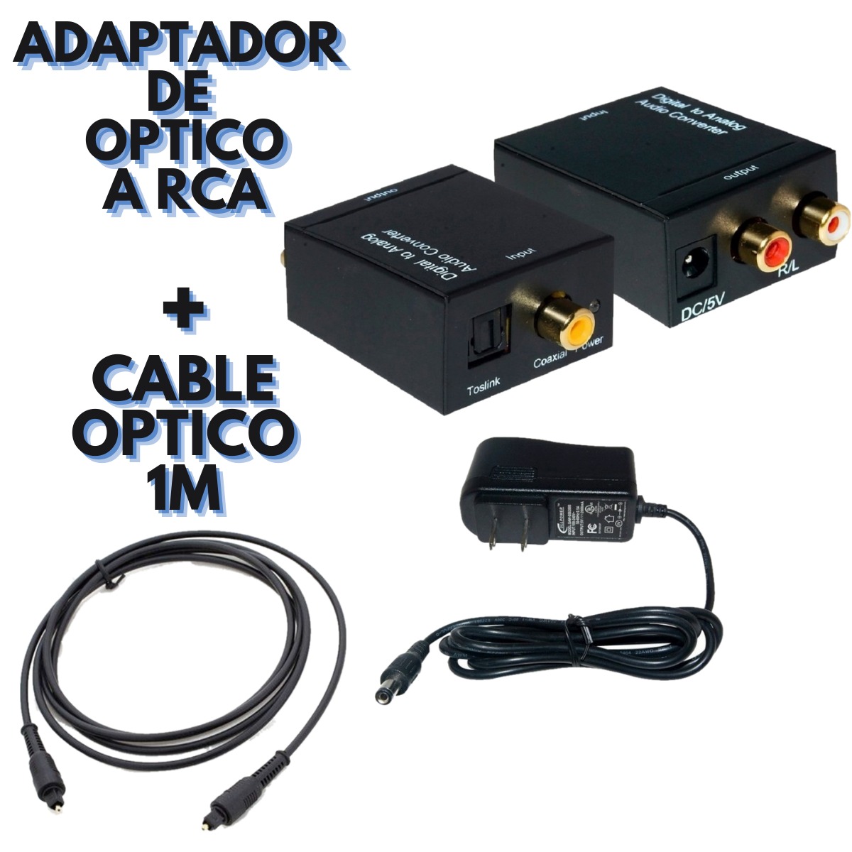 optical cable adaptador rca a optical