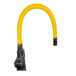 Llave Flexible Para Mesón Monocomando Amarilla