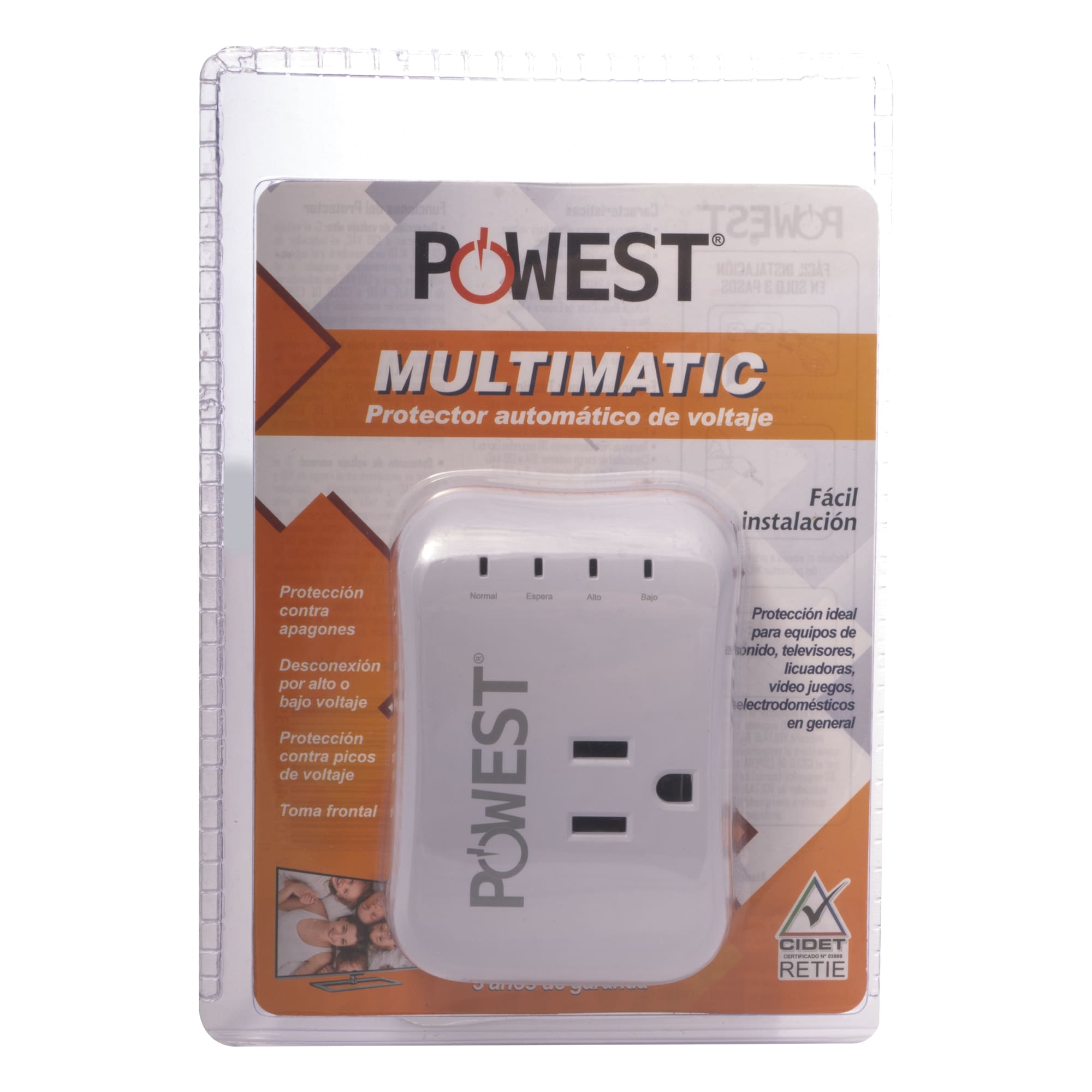 Protector De Voltaje Multimatic Powest