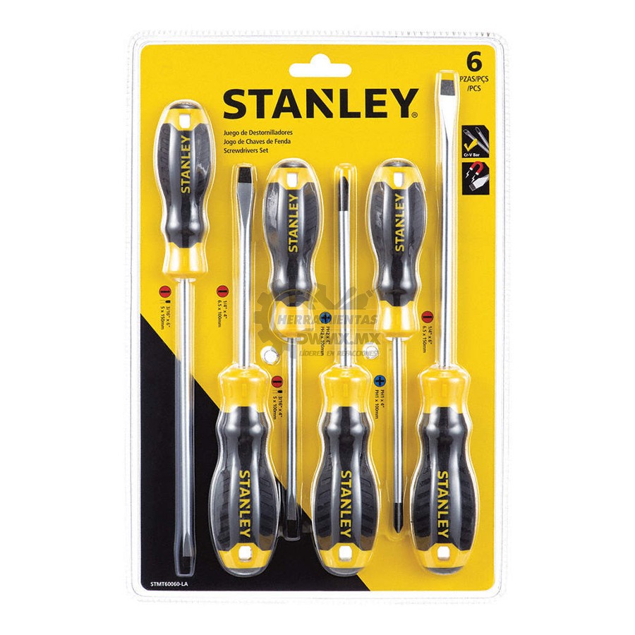 Juego 6 Desarmadores STANLEY STMT60060-LA