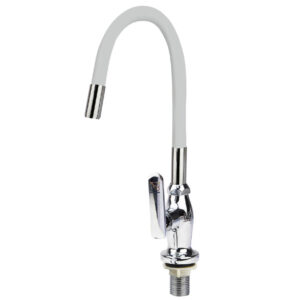 Llave Flexible Para Mesón Blanca