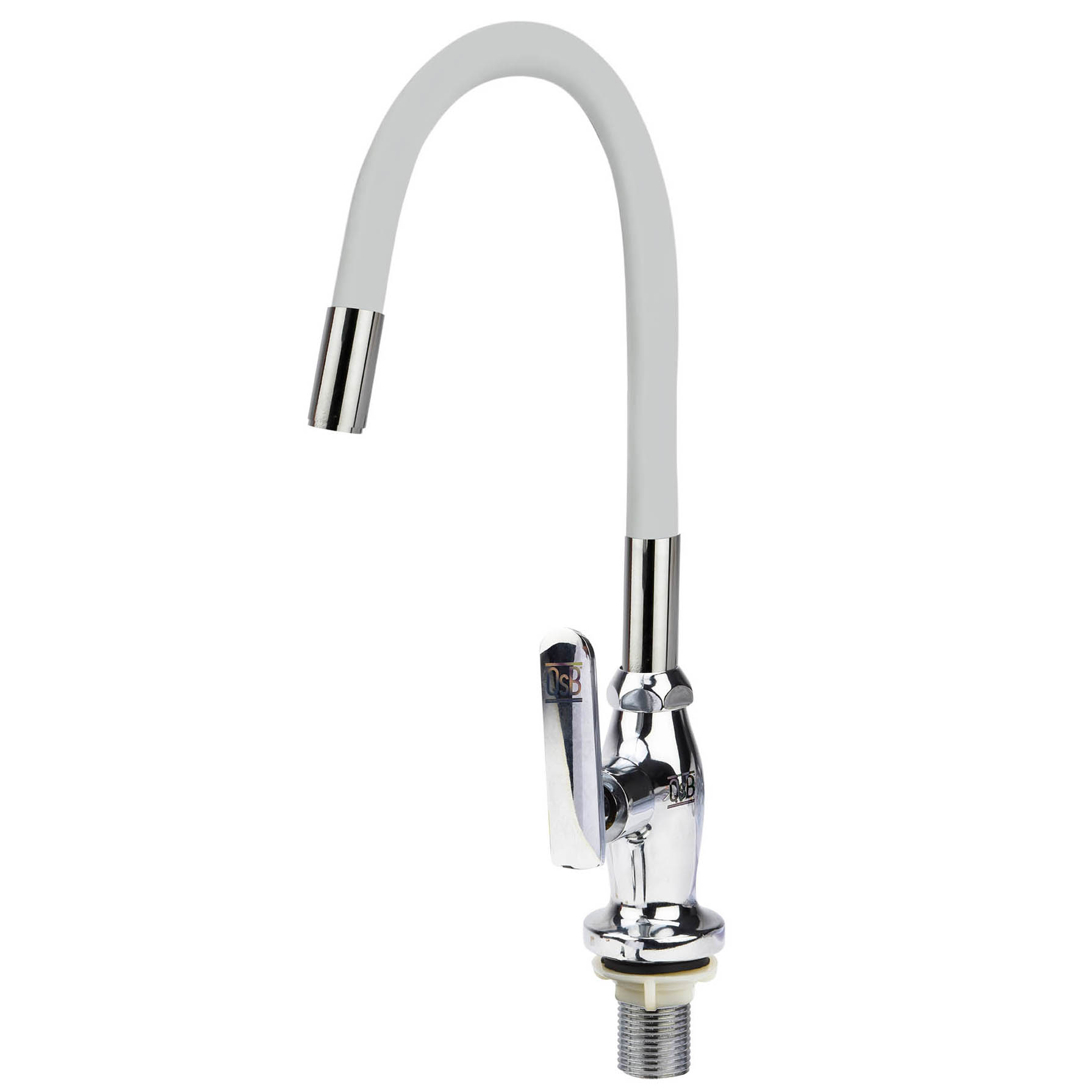 Llave Flexible Para Mesón Blanca