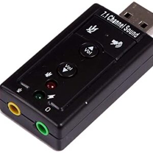 Tarjeta De Sonido USB Simple Externa 7.1