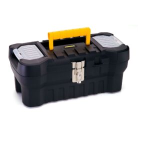 Caja Para Herramientas 16" Cerradura Metálica Negra