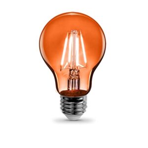 Foco Led 4 Filamentos Luz Naranja Maviju 4W