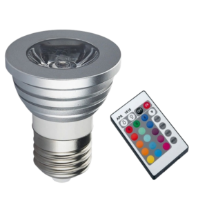 Foco Dicroico Led E27 Luz RGB 3W
