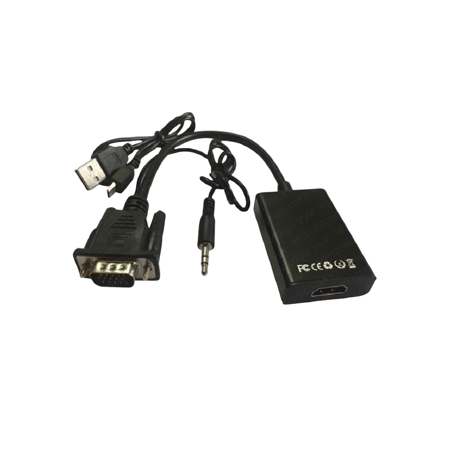 Cable Convertidor de Video de VGA a HDMI