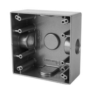 Cajetin Condulet Cuadrado 1/2" 3 Agujeros
