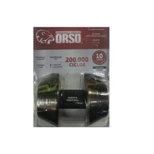 Cerradura de Cerrojo Doble / Cobre / ORSO