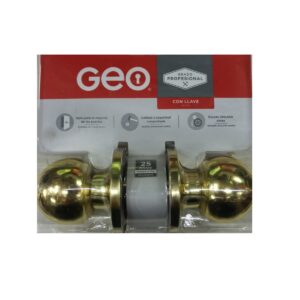 Cerradura de Dormitorio / Dorada / GEO