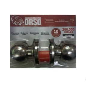Cerradura de Dormitorio / Plata / Orso