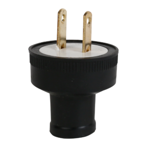 Enchufe de Caucho 110V 2P / Negro / Económico