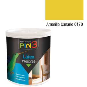 Pintura Látex Interior Pin3 / Amarillo Canario / Galón
