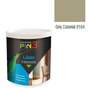 Pintura Látex Interior Pin3 / Gris Colonial / Galón