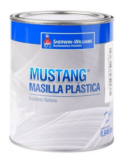 Masilla Plástica Con Catalizador / Mustang / 1 Litro