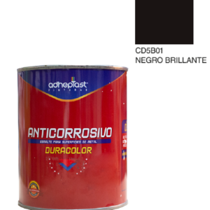 Esmalte Anticorrosivo Duracolor Adheplast / Negro / 1 Litro