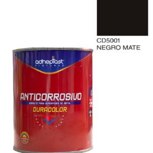 Esmalte Anticorrosivo Duracolor Adheplast / Negro Mate / 1 Litro
