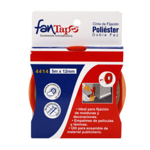Cinta Doble Faz de Poliéster / Fantape / 12mm x 5m