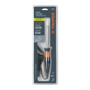 Cautín Lapiz Plastico Profesional  C/TEMPERATURA  100W / TRUPER