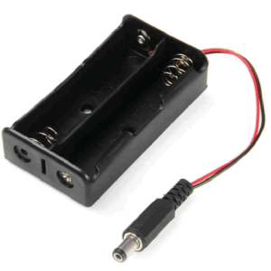 PORTAPILAS CILINDRICA DE 3.7 X2 CON CABLE / CON SWITCH ON/OFF / Y TAPA