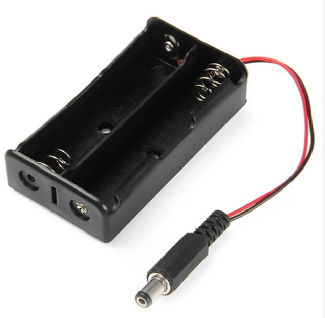 PORTAPILAS CILINDRICA DE 3.7 X2 CON CABLE / CON SWITCH ON/OFF / Y TAPA